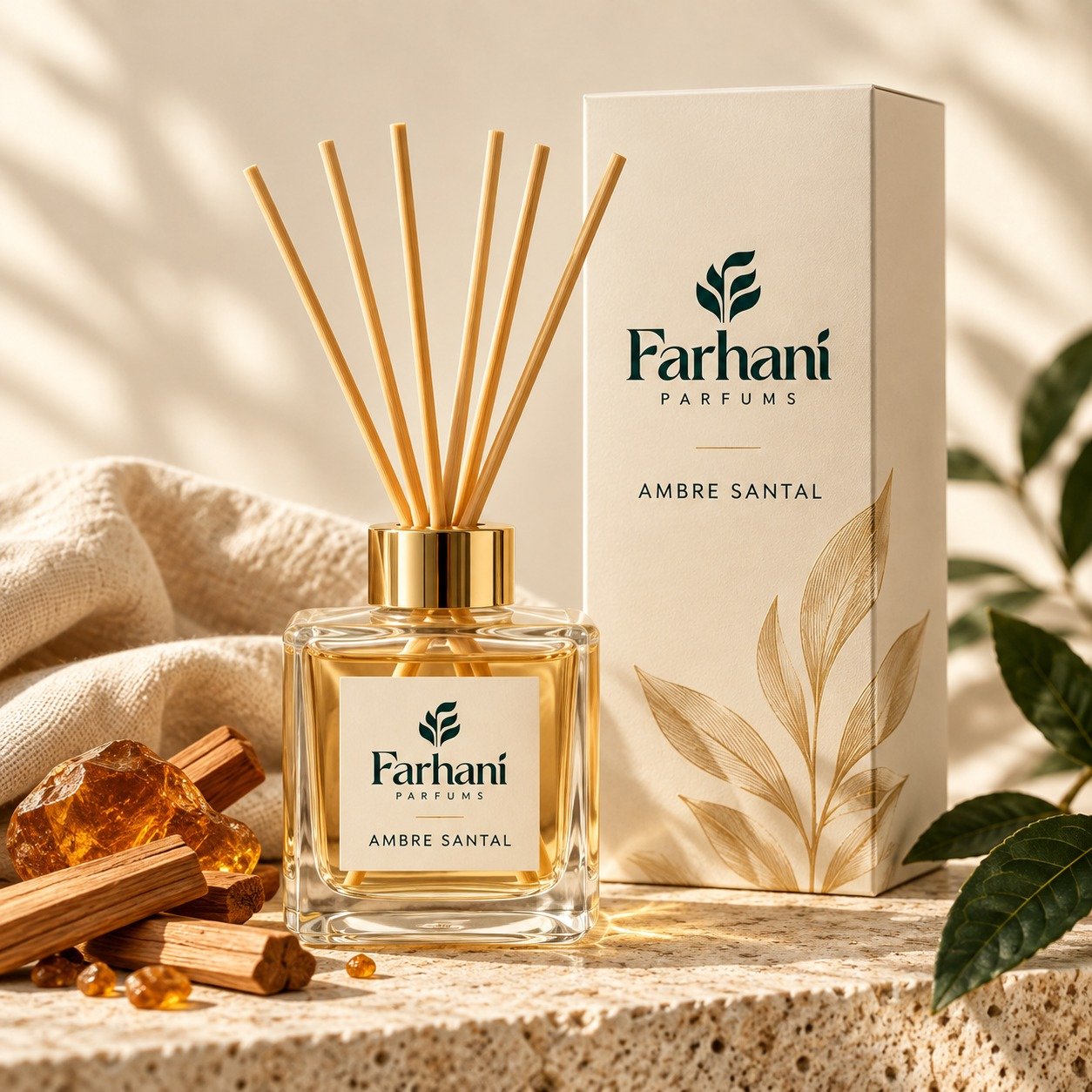 diffuseur-ambre-santal-50ml Diffuseur 50 ml – Ambre Santal – Image 1