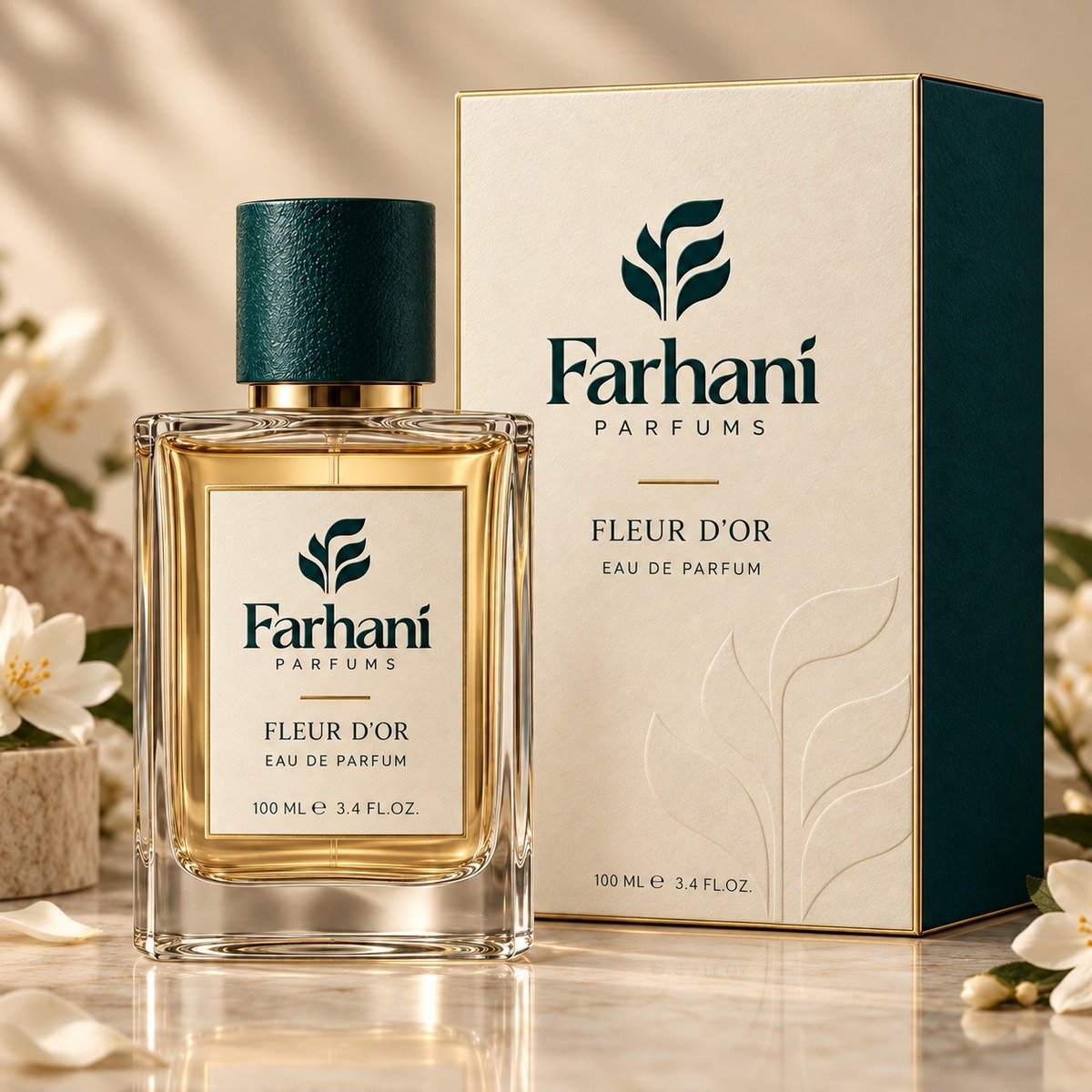 farhani-fleur-dor-femme Farhani Fleur d'Or - Eau de Parfum Femme 100 ml – Image 1